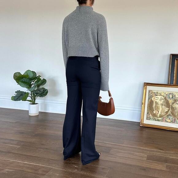 Alc wool navy trousers - Picture 4 of 8